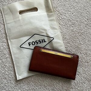 Fossil Brown Leather Wallet